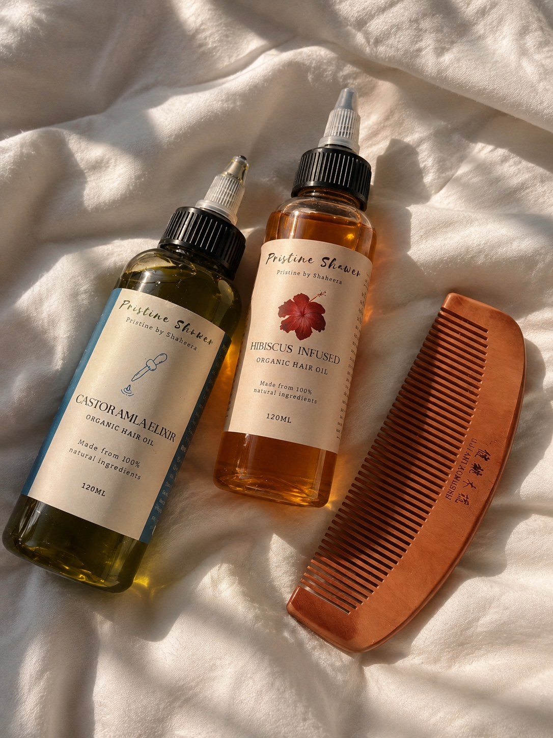 Pristine Hair Oil Bundle + Free Wooden Comb