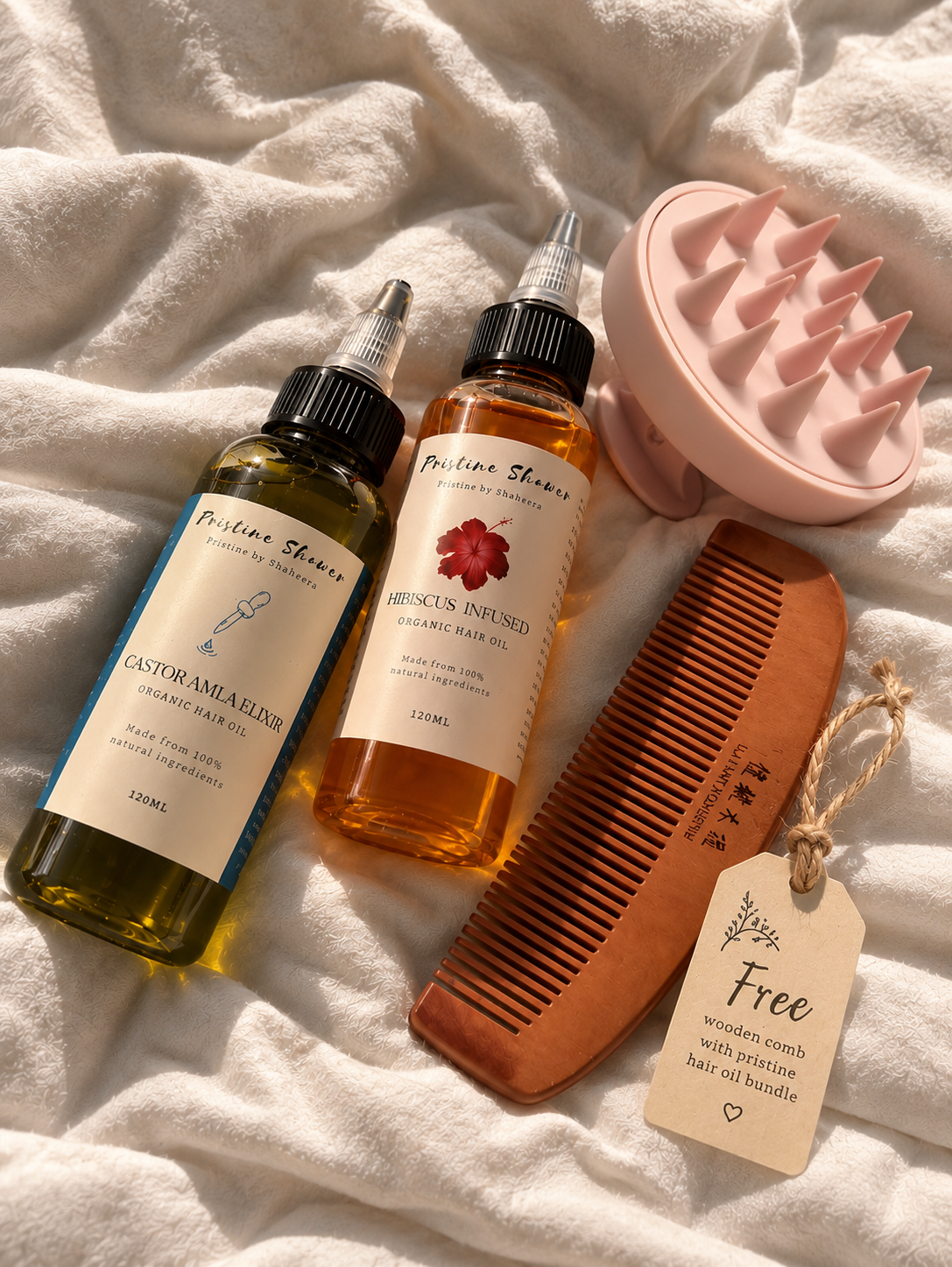 Pristine Hair Ritual Set + Free Wooden Comb