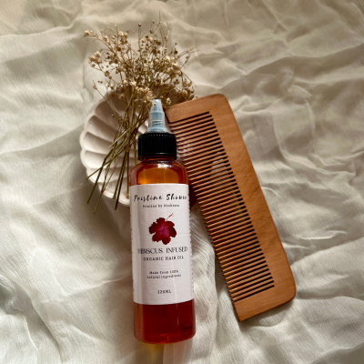 Complete Hair Care Trio β Wooden Comb & Dual Herbal Oils Bundle