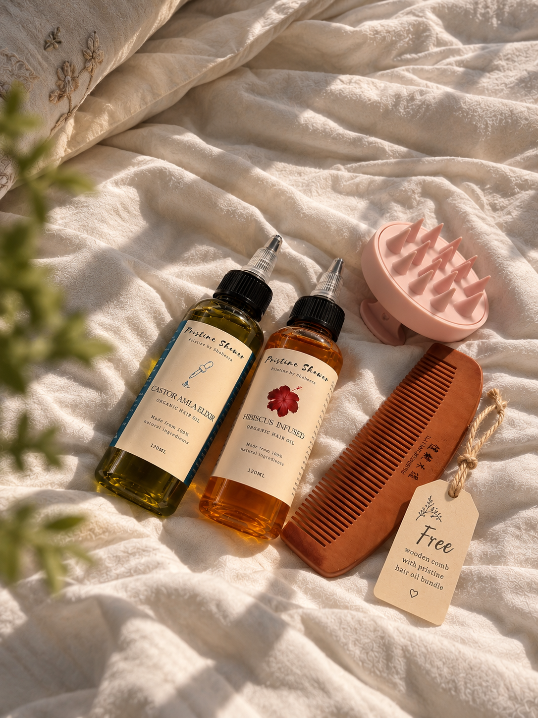 Pristine Hair Ritual Set + Free Wooden Comb